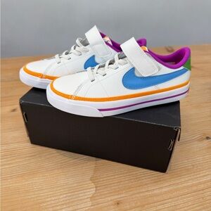 Nike Court Legacy Lift Kids Sneakers in White- Multi Color